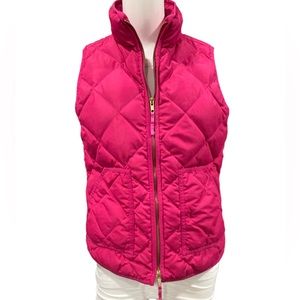 J. Crew quilted puffer vest women’s small